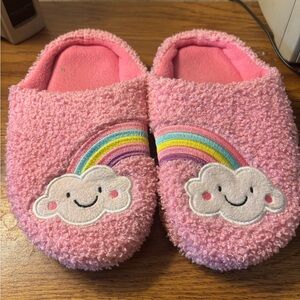Pink Cloud Rainbow Kids Slippers